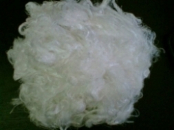 Drawn & Undrawn White Soft Not Twisted 100 % Polyester Raw Material